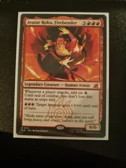 Avatar Roku, Firebender 0112 Avatar Eternal MtG Magic The Gathering NM/Mint - Image 1