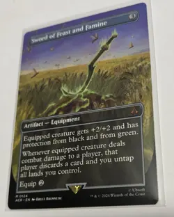 Sword of Feast and Famine (Borderless) - ACR #124 Mythic - NM Assassin's Creed - Image 1