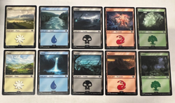 9 sets Lord of the Rings Lands Complete Set 10 Cards Basic Land LTR MTG NM NON - Image 1