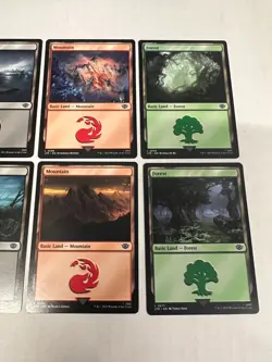 9 sets Lord of the Rings Lands Complete Set 10 Cards Basic Land LTR MTG NM NON - Image 4