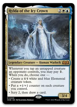 Hylda of the Icy Crown #206 (NM) Wilds of Eldraine WOE Magic MTG - Image 1