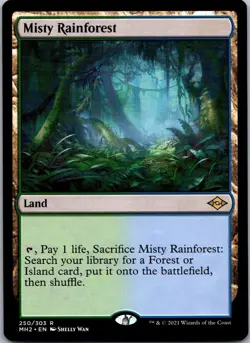 Misty Rainforest Modern Horizons 2 Regular Card 250 - Image 3