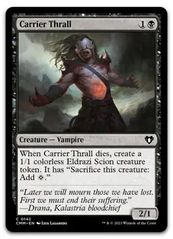 Carrier Thrall #142 (LP) Commander Masters CMM Magic MTG - Image 1