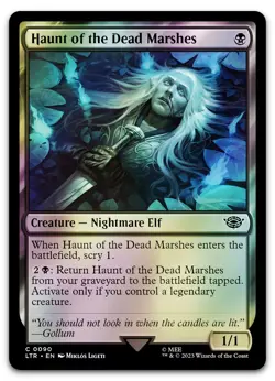 Haunt of the Dead Marshes #90 (Foil) (NM) Lord of the Rings LTR Magic MTG - Image 1