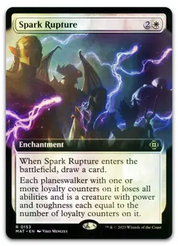 Spark Rupture (Extended Art) #153 (Foil) (NM) March of the Machine MAT Magic MTG - Image 1