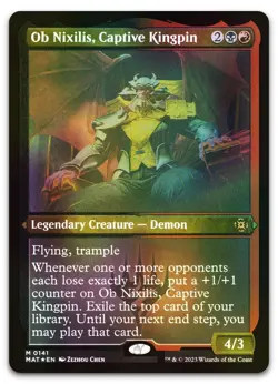 Ob Nixilis, Captive Kingpin (Foil Etched) #141 NM March of the Machine Magic MTG - Image 1