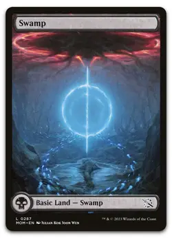 Swamp (0287) #287 (NM) March of the Machine MOM Magic MTG - Image 1