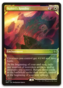 Nahiri's Resolve (Showcase) #87 (Foil) (NM) March of the Machine MAT Magic MTG - Image 1