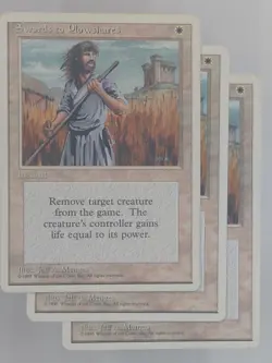 3x Swords to Plowshares 4th Edition MP/LP Small Seller ?? Fast Free Shipping! - Image 1