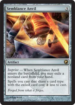 1x Semblance Anvil Heavy Play MTG Magic - Kid Icarus - - Image 1