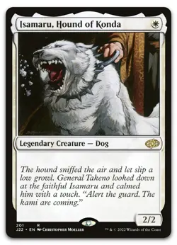 Isamaru, Hound of Konda #201 (NM) Jumpstart 2022 J22 Magic MTG - Image 1