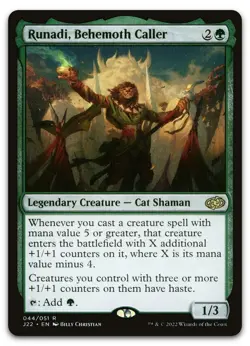 Runadi, Behemoth Caller #44 (NM) Jumpstart 2022 J22 Magic MTG - Image 1
