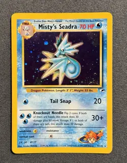Misty's Seadra (Prerelease) 009/132 Wotc Promo Holo Rare Pokemon Card NM - Image 3