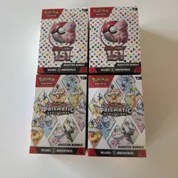 Pokemon Booster Bundles (2) 151 + (2) Prismatic Evolutions New Sealed LOT OF 4 - Image 1