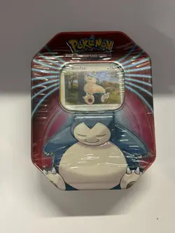 Exclusive Pokemon Knock Out Snorlax Collector's Tin - Factory Sealed, Rare Find - Image 1