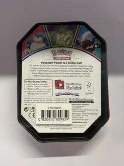 Exclusive Pokemon Knock Out Snorlax Collector's Tin - Factory Sealed, Rare Find - Image 2