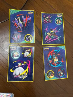 Pokemon TCG Collector's Chest 3 promo cards stickers and a Small Card Binder - Image 2