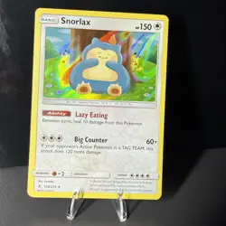 Snorlax 158/214 Holo Rare Sun & Moon Unbroken Bonds Pokemon TCG - Image 1