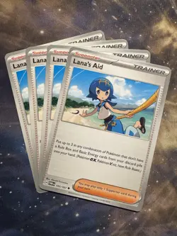 x4 Lana's Aid 155/167 Sv06: Twilight Masquerade Pokemon TCG NM/M - Image 1