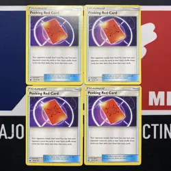 Pokemon TCG - x4 Peeking Red Card 97/111 Crimson Invasion Playset NM/M - Image 1