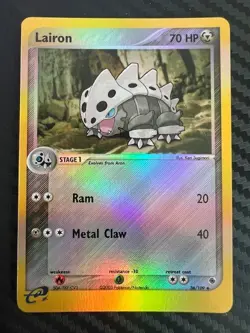 Pokemon TCG Lairon EX Ruby and Sapphire 36/109 Reverse Holo Uncommon VLP - Image 1