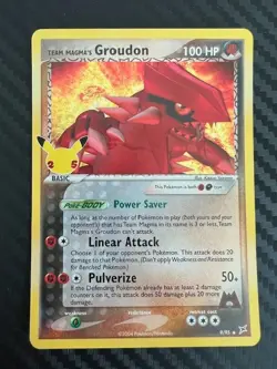 Pokemon TCG Team Magma's Groudon 9/95 Celebrations: Classic Collection Holo VLP - Image 1