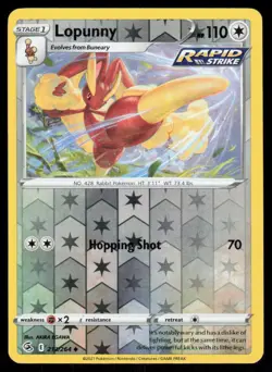 Lopunny 213/264 Reverse Holo Pokemon Fusion Strike LP - Image 1