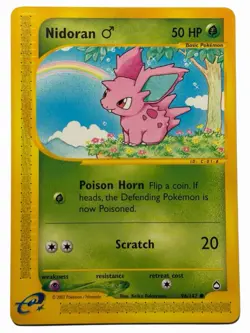 Nidoran - Aquapolis 96/147 2002 - E Reader - Pokemon TCG - WOTC - NM - Image 1
