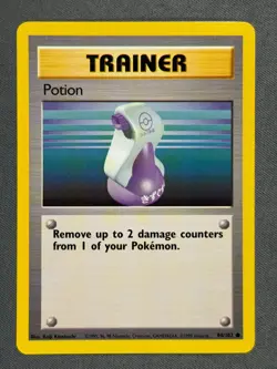 Potion 94/102 Base Set Series Base Set Common Pokemon TRAINER Card WOTC 1999 NM - Image 1