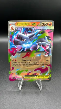 Pokemon Mega Charizard X ex 013/094 Phantasmal Flames Double Rare DR Holo Card - Image 1