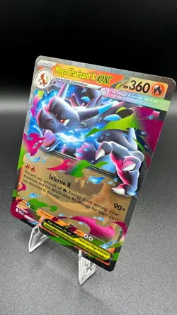 Pokemon Mega Charizard X ex 013/094 Phantasmal Flames Double Rare DR Holo Card - Image 3
