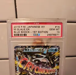 Pokemon PSA 10 M Glalie EX 015/059 XY8 Blue Shock Japanese 1st Ed 2015 - Image 2