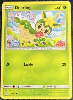 Deerling 15/236 Pokemon English Sun & Moon Cosmic Eclipse 2019 - Image 1