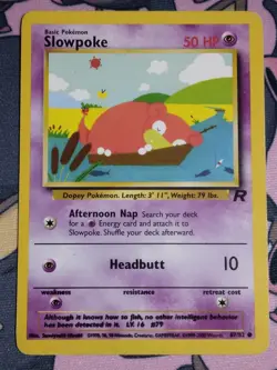 Pokemon Slowpoke Error Team Rocket 2000 (Blurry Ink Error) - Image 1