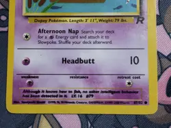 Pokemon Slowpoke Error Team Rocket 2000 (Blurry Ink Error) - Image 2