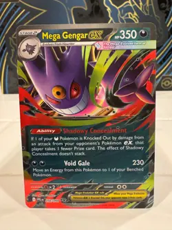 Pokemon Card Mega Gengar ex 056/094 Double Rare ME02: Phantasmal Flames NM - Image 1