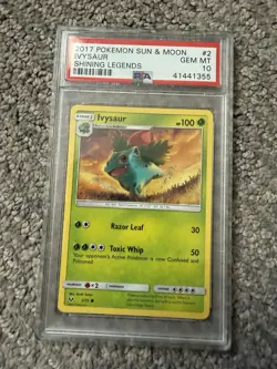 Pokemon Ivysaur Shining Legends 2017 2/73 PSA 10 Gem Mint - Image 1