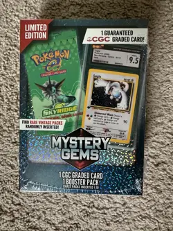 (2) 2025 Pokemon Mystery Gems Factory Sealed - 1 CGC Graded + 1 Pack - Image 2