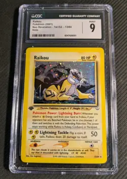 Pokemon Raikou 13/64 Neo Revelation 1st Edition Holo Rare PSA/CGC 9 Mint! - Image 1