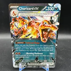 Charizard ex 125/197 Holo Double Rare Full Art Obsidian Flames Pokemon TCG NM - Image 1