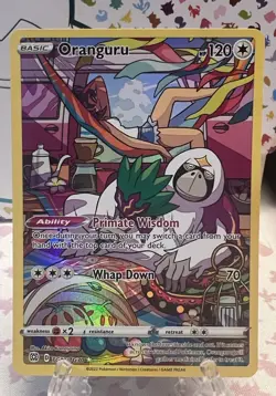 Oranguru Full Art TG12/TG30 Ultra Rare Brilliant Stars Pokemon TCG NM - Image 1