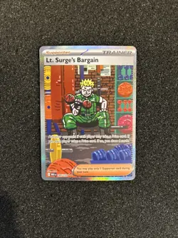 Lt. Surge's Bargain (Special Illustration Rare) 185/132 - Mega Evolution Pokemon - Image 1