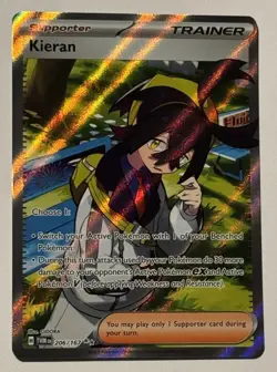 Pokemon TCG Kieran Scarlet & Violet-Twilight Masquerade 206/167 Holo Ultra Rare - Image 1