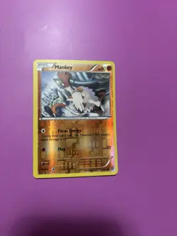 2016 - 52/114 Mankey - Steam Siege - Common Pokemon TCG Card - Image 1