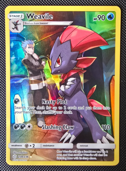 Pokemon Card - Weavile - SM Cosmic Eclipse - Secret Rare - 238/236 - M/NM - Image 1