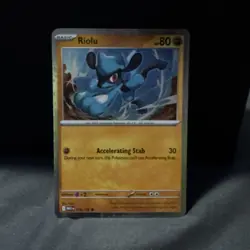 Riolu 076/132 Cosmos Holo Mega Evolution Promo Pokemon Card - Image 2