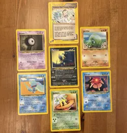 Neo WotC Pokemon TCG Card Lot (7), LP, Expedition, E-Reader, C/UC, Non-Holo - Image 1