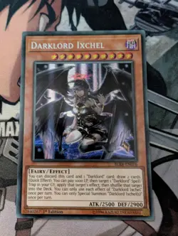 Yugioh Darklord Ixchel (BLRR-EN076) 1st Ed. Secret Rare - Image 1
