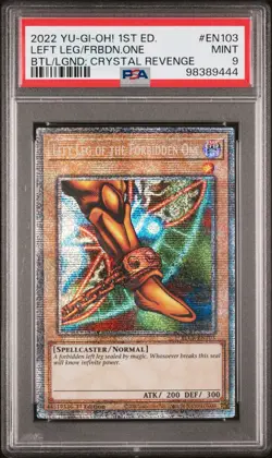 2022 Yu-Gi-Oh! Left Leg of the Forbidden One BLCR-EN103 Starlight PSA 9 1ST Euro - Image 1