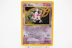 1999 Pokemon Jungle Unlimited Card WOTC Vintage Holo Rare #6 Mr. Mime LP-NM - Image 1